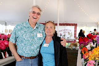 Dick Jones & Rosalie Stanley | Photo by Linda Lawley, Noyo Chapter American Rhododendron Society gallery image